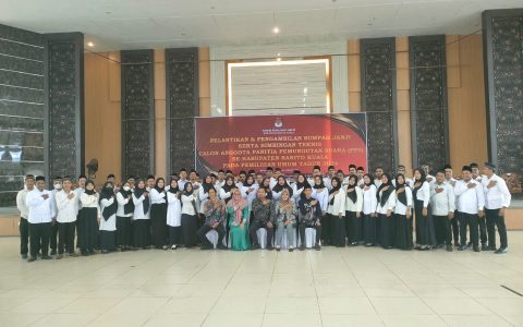 Sebanyak 603 Anggota PPS Dilantik di Gedung Serbaguna