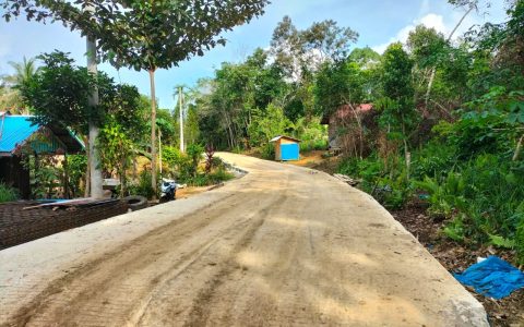 Jalan Menuju Kecamatan Permata Intan Sudah Diperbaiki