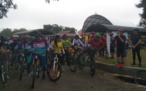 Bupati Bartim Gowes Bersepeda Bersama Bank Kalteng