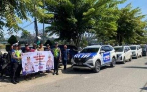 Mudik Balik Gratis, Polres Murung Raya Menerima Pujaan Pemudik