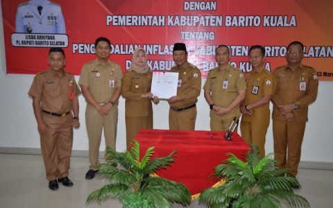 Atasi Inflasi Batola Kirim Beras ke Barsel