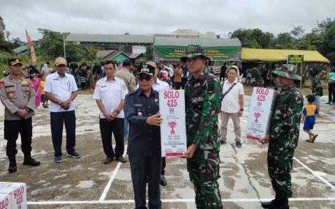 Wakil Bupati Murung Raya Buka TMMD Imbangan ke 116 Kodim 1013/Mtw