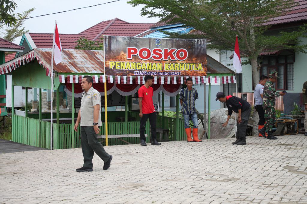 BPBD Kalsel Tinjau Pos Lapangan Karhutla di Daha Barat
