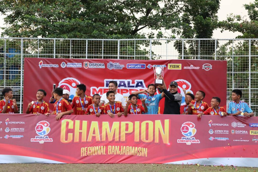 Haus Soccer Banjarmasin Juara Piala Menpora U-12 Regional, Siap ke Nasional