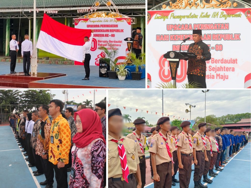 Lapas Banjarmasin Gelar Upacara HUT ke-80 RI