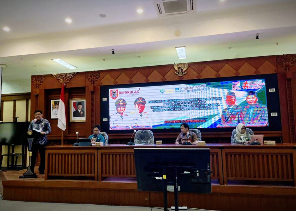 Pemprov Kalsel Dorong Satu Data Indonesia Lewat Rakor Statistik Ekonomi