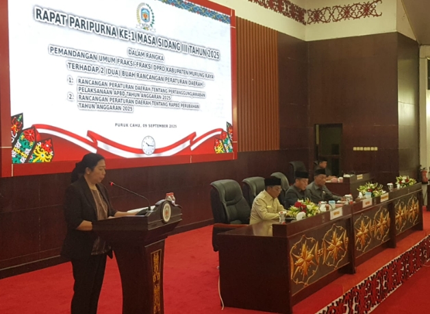 Fraksi NasDem Soroti Infrastruktur, Kemiskinan, dan Evaluasi OPD dalam Rapat Paripurna DPRD Murung Raya