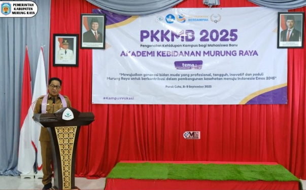 Bupati Heriyus Resmi Buka PKKMB Akbid Murung Raya, Cetak Generasi Bidan Muda Berkualitas
