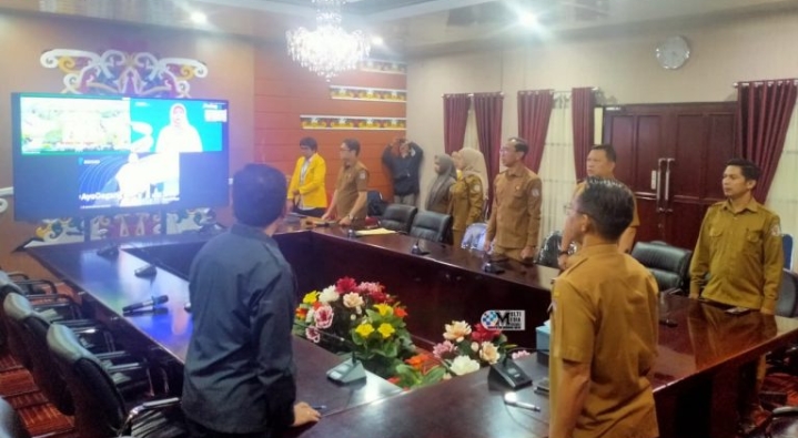 Pemkab Murung Raya Ikuti Rakor Pengendalian Inflasi Nasional