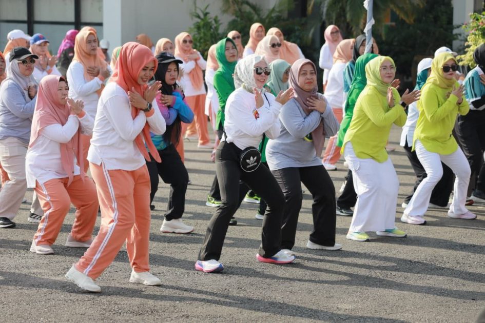 DWP Batola Gelar Senam Sehat Bersama