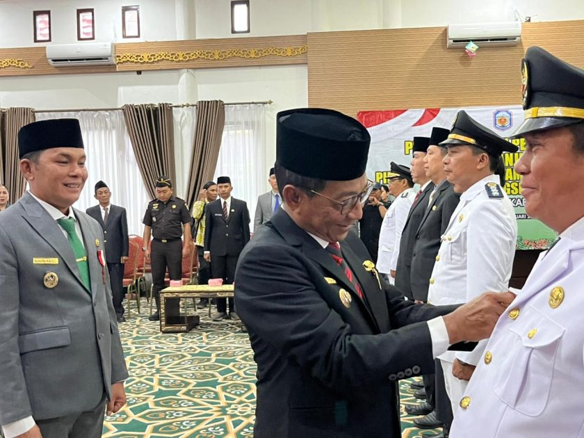 Bupati Murung Raya Lantik Enam Pejabat Pimpinan Tinggi Pratama
