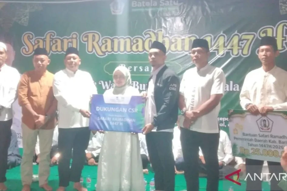 Meski Hujan, Safari Ramadhan Batola Tetap Berlangsung Lancar