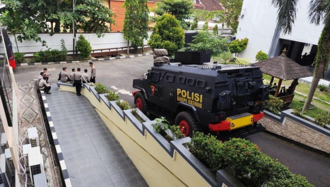 Pengamanan Rumah Banjar Diperketat Hadapi Demo Mahasiswa