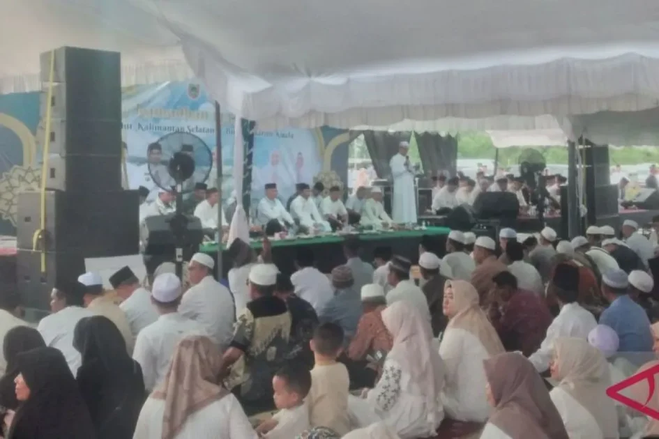 RTH Jembatan Barito Dipadati Warga saat Safari Ramadhan Gubernur