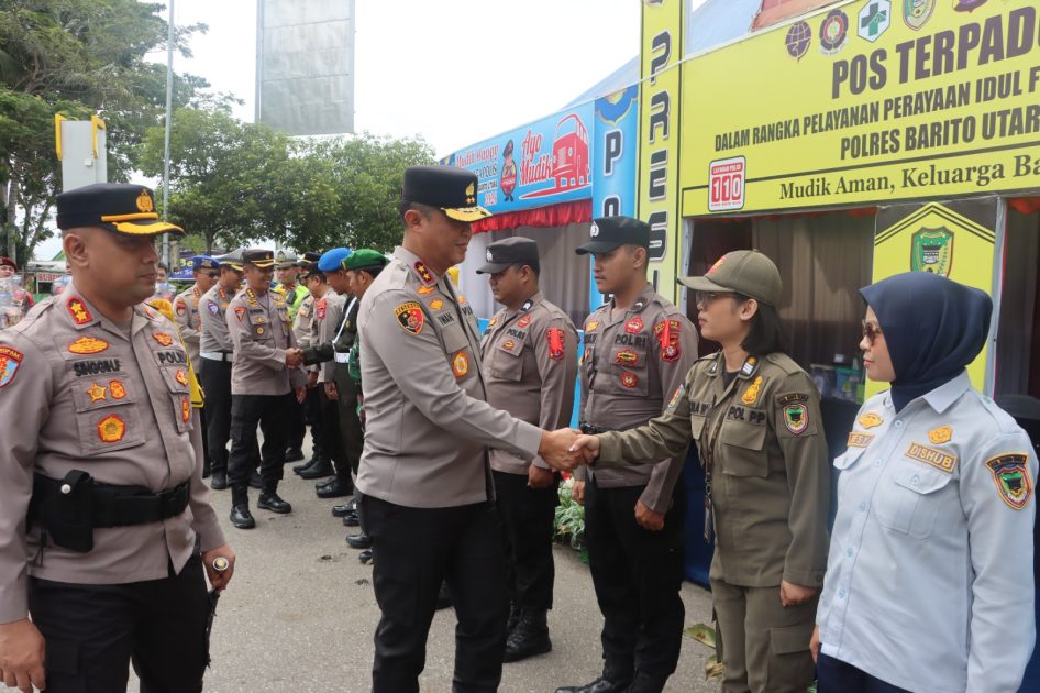 Kapolda Tinjau Pospam, Polres Barito Utara Siap Layani Operasi Ketupat