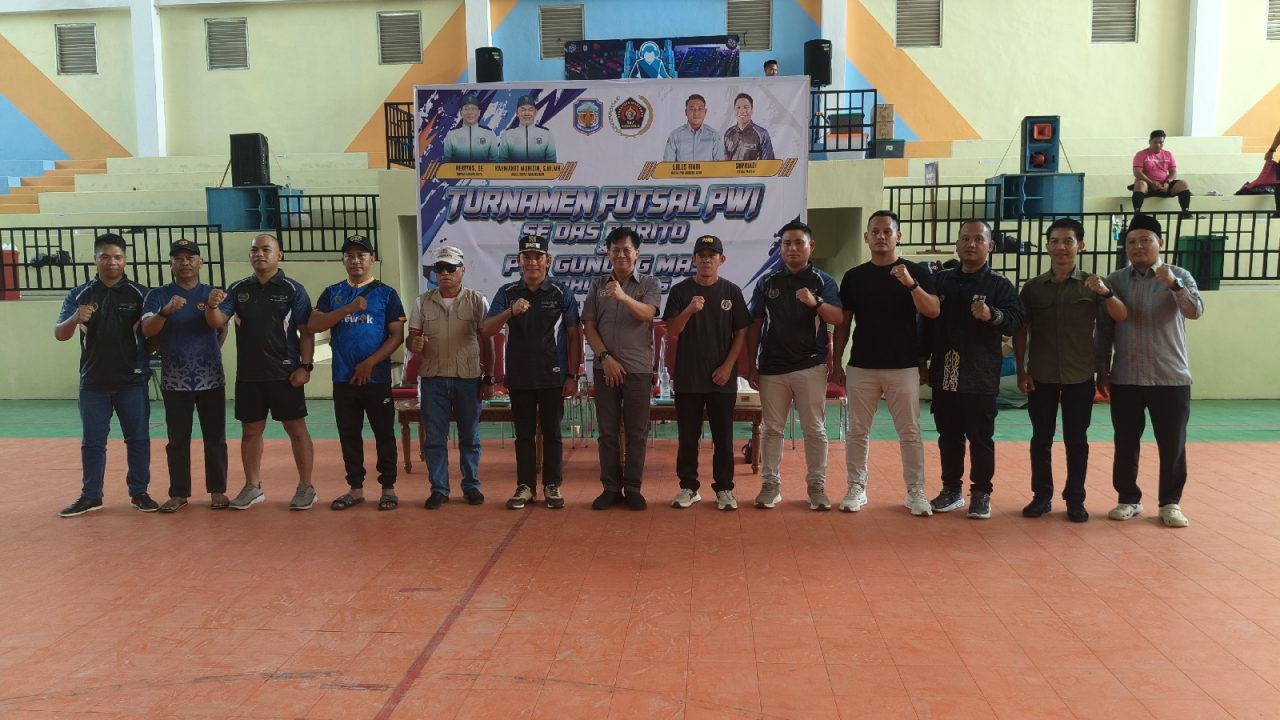 Wabup Murung Raya Buka Turnamen Futsal PWI se-DAS Barito, Pererat Solidaritas Insan Pers