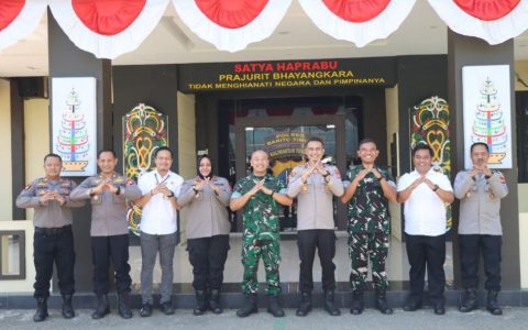 Wakapolres Bartim Sambut Kunjungan Danbrigif TP 40 dan Danyonif 924