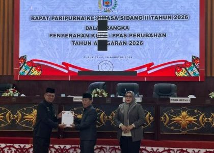 Rancangan KUPA-PPAS Perubahan 2026 Diserahkan, Pemkab Mura Tekankan Prioritas Pelayanan Publik