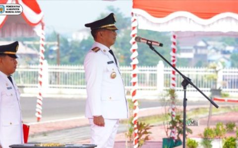 Bupati Heriyus Pimpin Upacara HUT ke-81 RI di Murung Raya