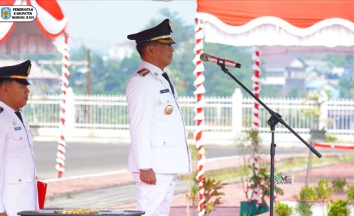 Bupati Heriyus Pimpin Upacara HUT ke-81 RI di Murung Raya