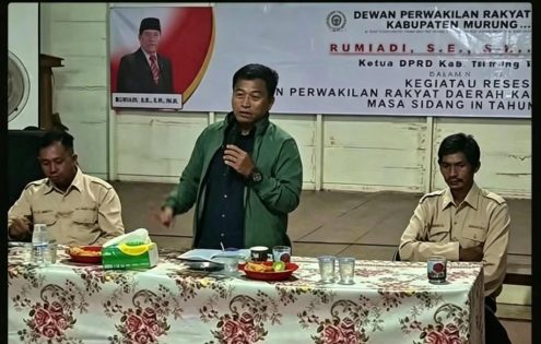 Reses di Hingan Tokung, Ketua DPRD Murung Raya Tampung Aspirasi Warga Soal Kebutuhan Dasar