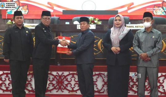 DPRD Murung Raya Serahkan Raperda, Perkuat Regulasi dan Pelayanan Publik