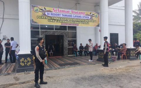 Peresmian Resort GKE Tamiang Layang Dikawal Polres Bartim