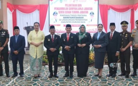 Sekda Definitif Murung Raya Dilantik, Rumiadi Harapkan Pelayanan Publik Makin Baik