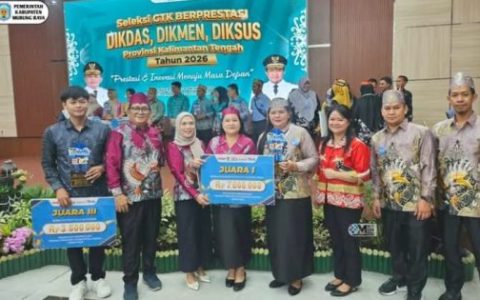 Guru Murung Raya Raih Juara I Seleksi GTK Berprestasi Tingkat Kalteng 2026